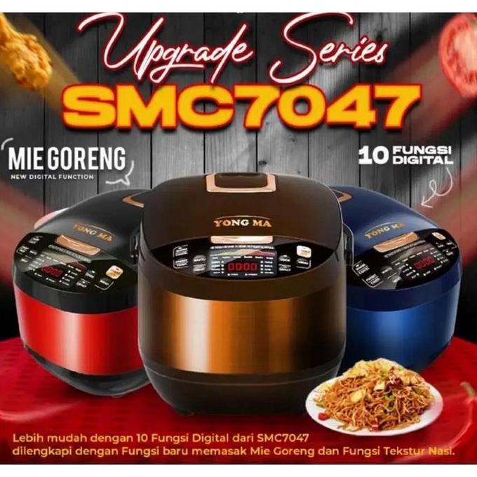 Tronix- Magic Com Yongma Smc-7047 Rice Cooker Yong Ma  Smc 7047 Upgrade Hitam