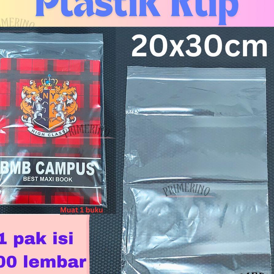 (100 Lembar) Plastik Klip 20X30Cm / Plastik Ziplock Plastik Packing Baju Makanan Ekonomis