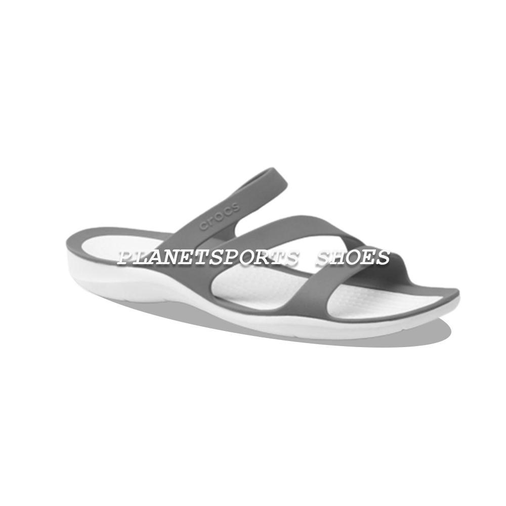 cuci gudang [grandglorious] crocs swiftwater  sandal crocs swiftwater flat  sandal wanita restock