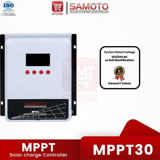 TERBARU - Samoto MPPT30A MPPT 30A Solar Charger Controller Panel Surya For 12V 24V