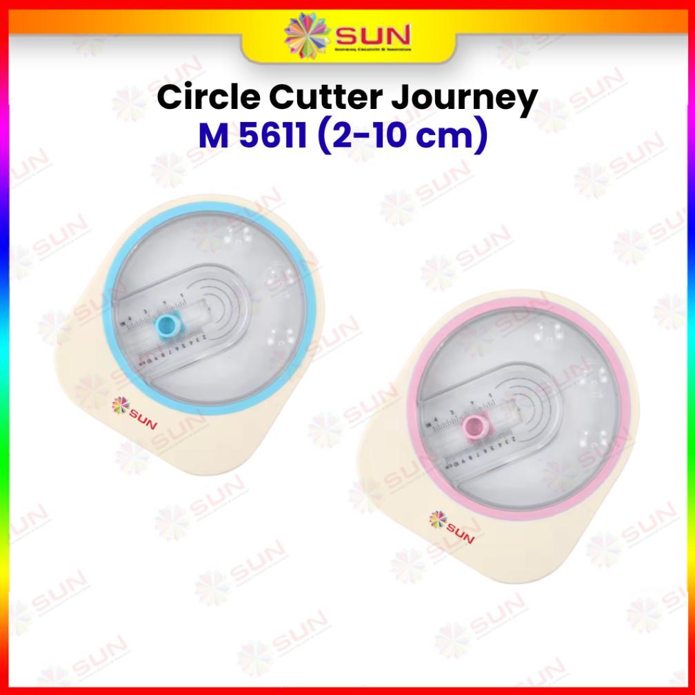 Circle Cutter SUN Journey 2-10cm Pemotong Kertas Lingkaran untuk Sticker & Craft