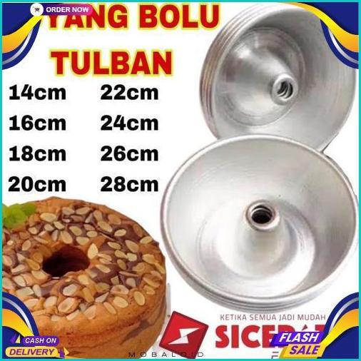 Special Price Loyang Kue Bolu Bulat Tulban Bima Press Baking Pan Ukuran 14 Cm 16 Cm 18 Cm 20 Cm 22 C