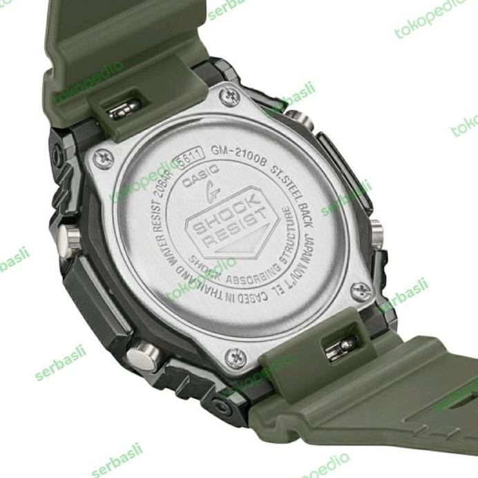JAM CASIO GSHOCK GM2100B / G-SHOCK GM-2100B-3ADR ORIGINAL BERGARANSI
