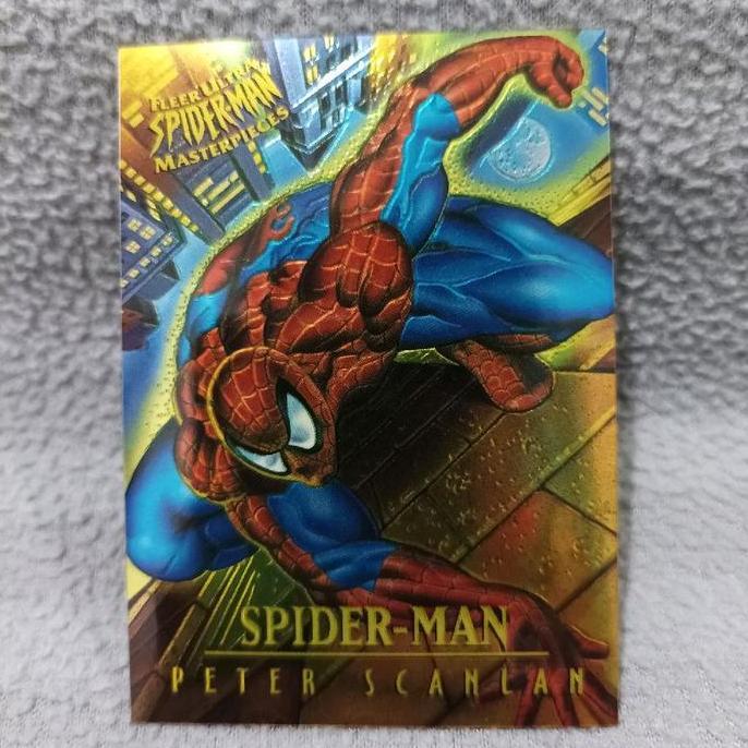 Fleer ultra spiderman masterpieces 1995 spiderman (peter scanlan)