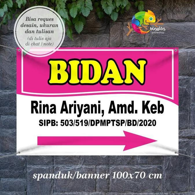 Spanduk, Banner Plang Bidan