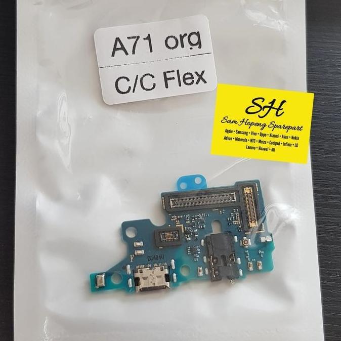 SAMSUNG A71 FLEXIBLE FLEKSIBEL CONNECTOR CHARGER PCB CAS ORIGINAL IC SHS27