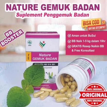 NATURE Gemuk BADAN Obat Penggemuk Badan Permanen Dan Cepat Paling Ampuh ORI