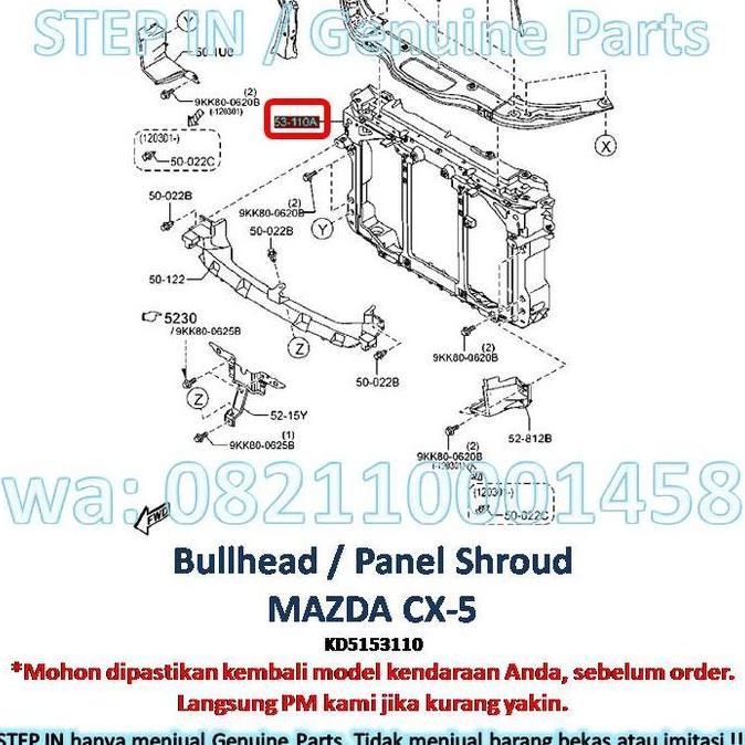 Bullhead Mazda CX-5 CX5 KD5153110 2012 2013 2014 2015 terlaris