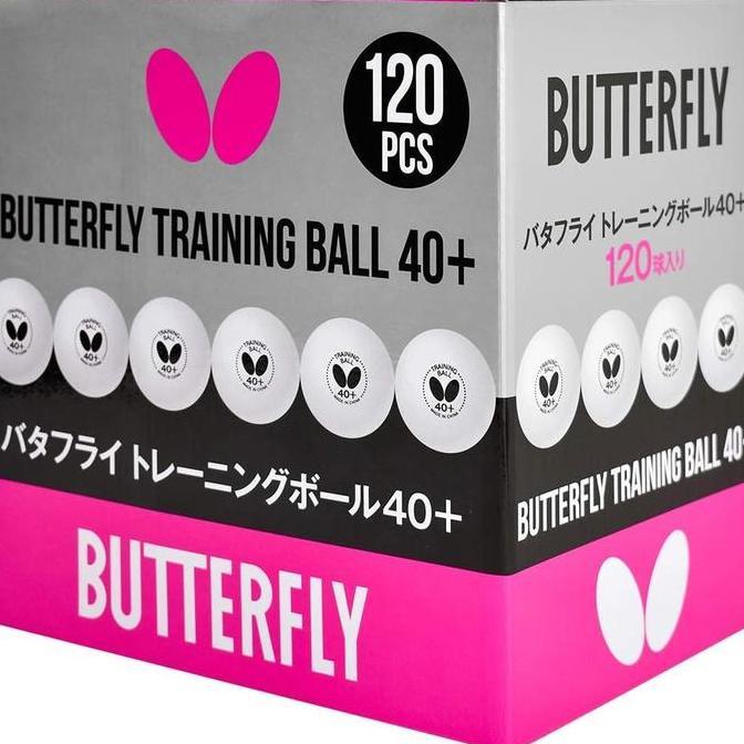 Bola Pingpong Tenis Meja Butterfly Training Ball 40+ Bola Latihan Isi 120 Putih Original JS