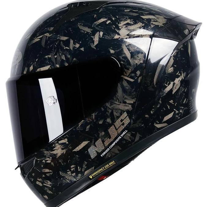 Promo Njs Zx-1R Carbon Forged Gloss/Doff Helm Full Face