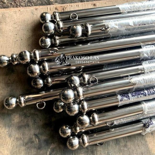 Terbaru Tiang Bendera Stainless/Tiang Bendera Jalan/ Tiang Bendera Murah Terlaris