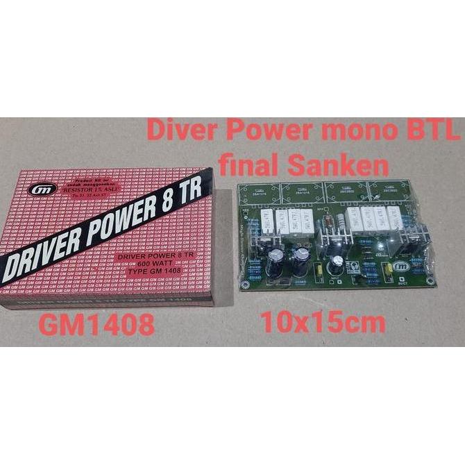 paling diminati] GM Kit Driver Power Mono 600w BTL Final sanken | Driver 8 TR | GM 1408