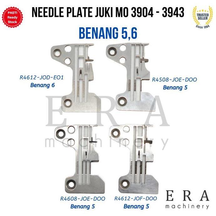 Plat Jarum mesin jahit Obras JUKI seri  MO 3904-3943  Benang 5 Dan 6 Needle Plate obras mesin jahit 