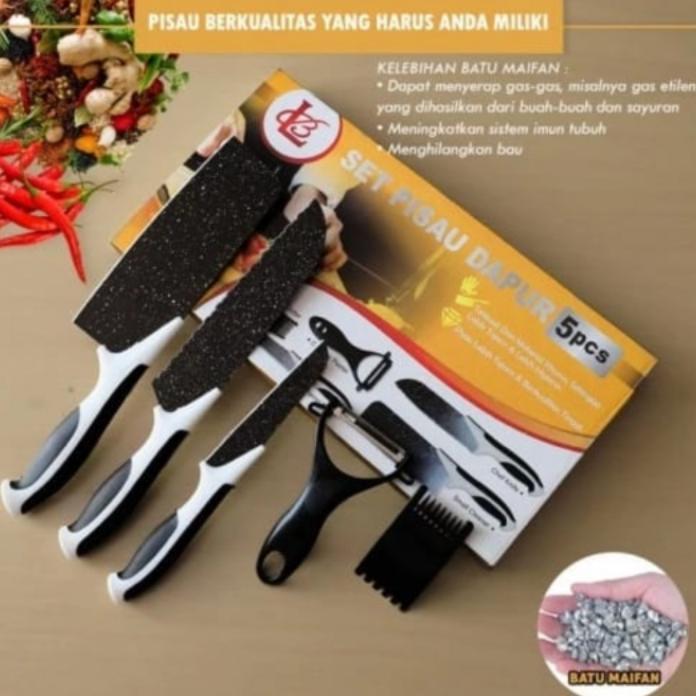 Pisau Dapur Set 5 Pcs