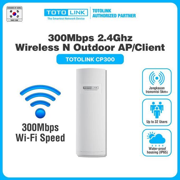 TOTOLINK CP300 Wireless Outdoor AP/Client 300Mbps Wireless N Router