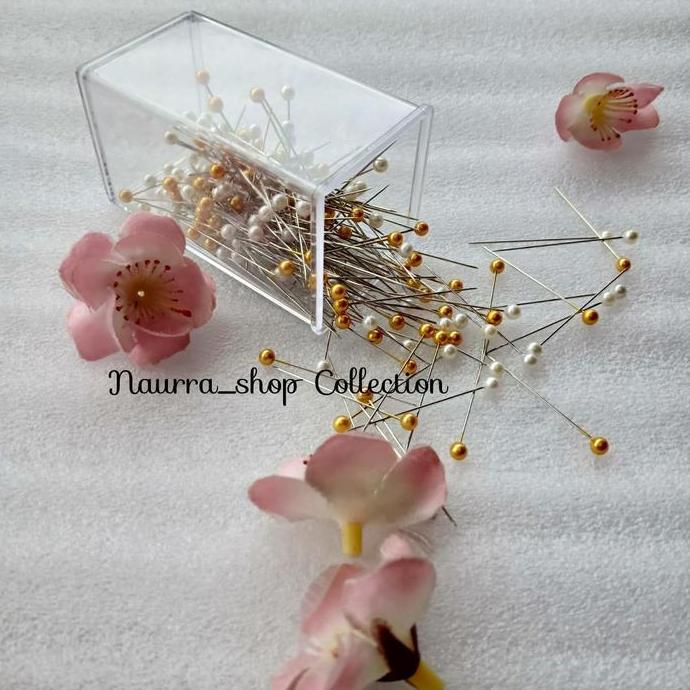 Grosir jarum pentul Premium gold & white anti karat