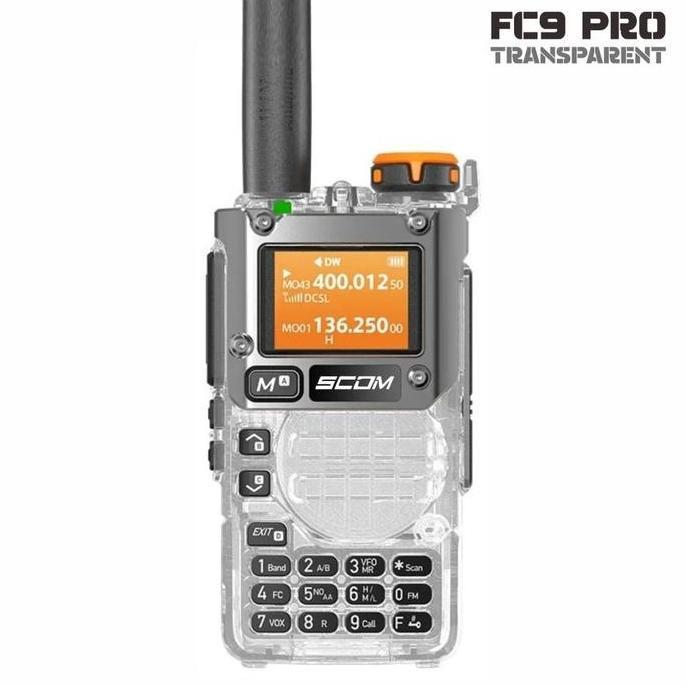 ht scom fc9 pro handy talky vhf uhf handy talky