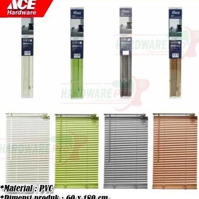 HARGA DISC - Tirai Gulung Jendela PVC 60 cm x 180 cm Venetian Blind Kerei Gorden Kris Forhom Origina