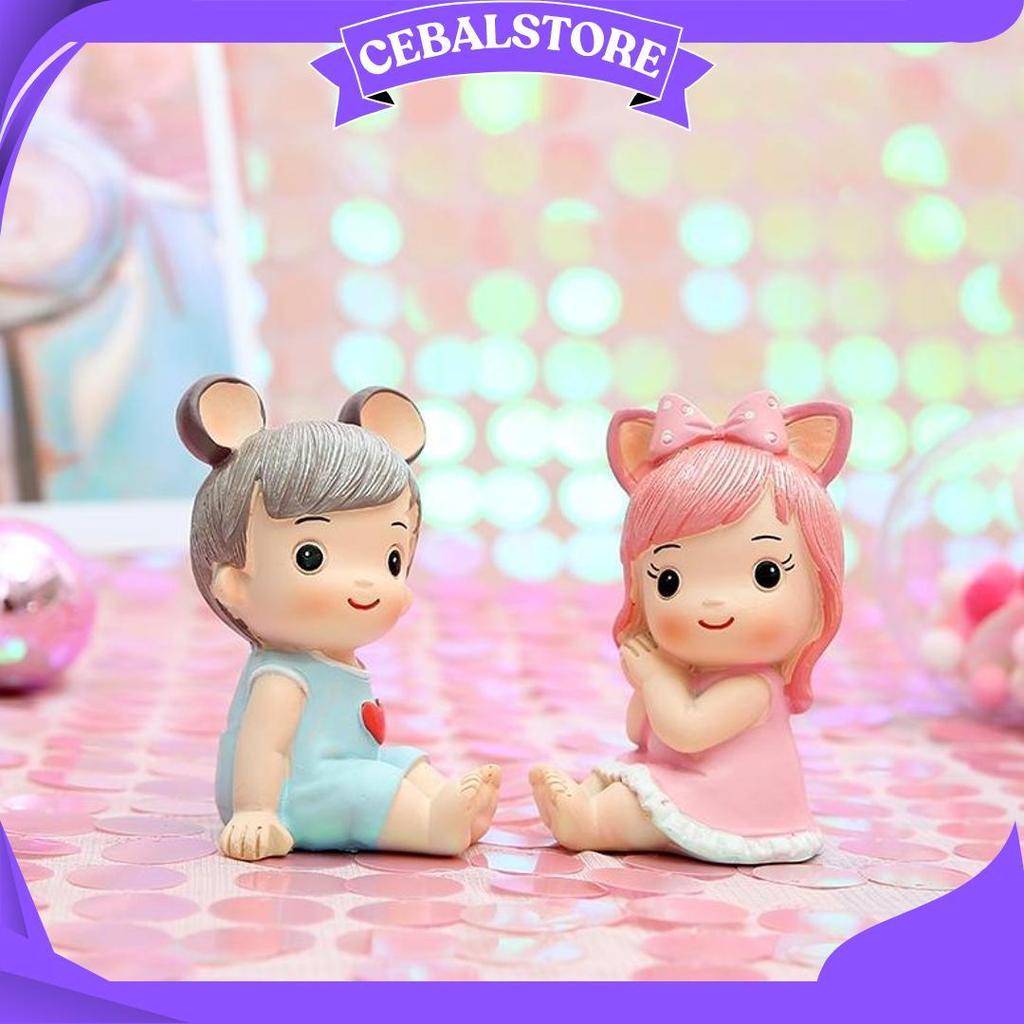 Dekorasi Pajangan Hiasan Kue Bayi / Cake Topper Newborn Baby Manyue 1 Bulan Allen Aile AS Promo