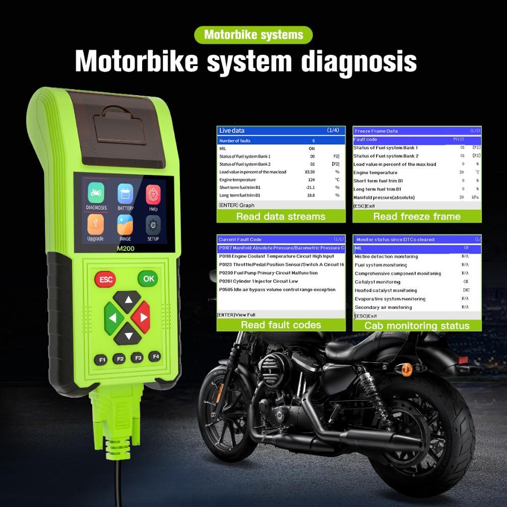 (Lestary Store) Free Penguji Tegangan-100% Ori/New-Scanner Motor JDiag M200 / M200 PRO REMAP Motor S