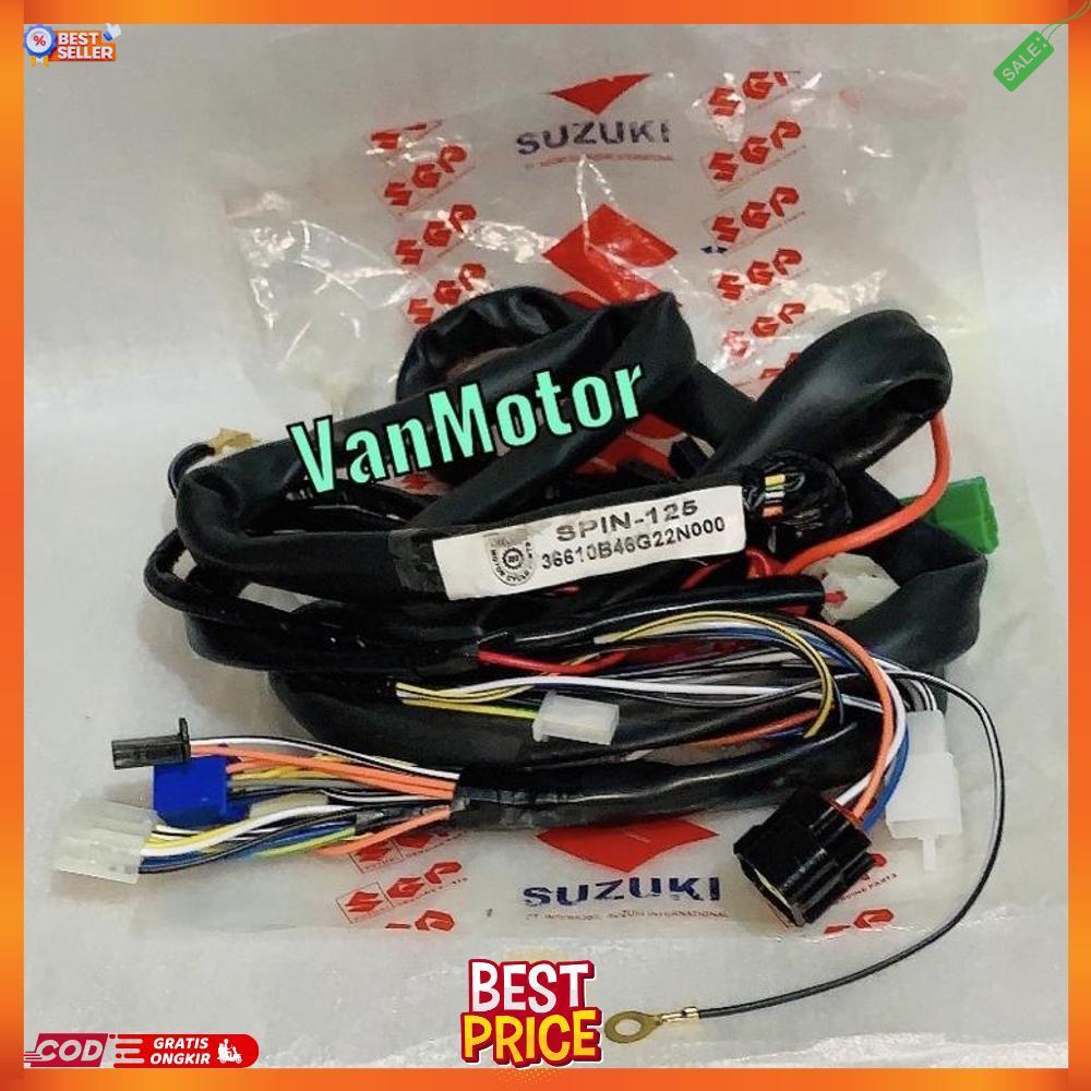 Kabel Body Bodi Spin 125 Spin Old Lama Set Suzuki Ori Set Komplit Wire Harness [S1]