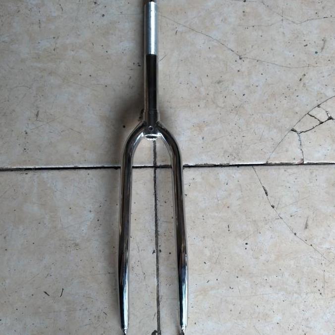fork sepeda 700 700c fixie balap roadbike crome chrome taiwan