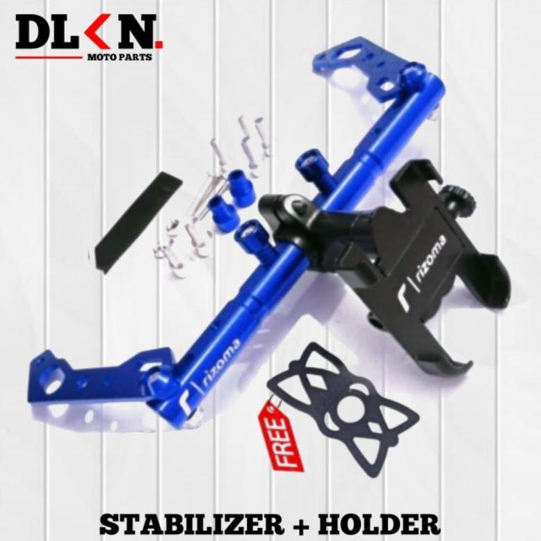 NEW ARRIVAL HOLDER HP PAKET KUMPLIT + STABILIZER SPION MOTOR NMAX, LEXY, BEAT, MIO, VARIO NEW DLL