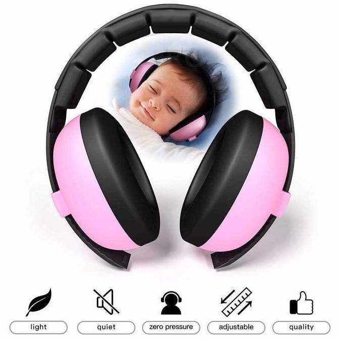 BIG SALE Nozu Baby Earmuff /Penutup Telinga Bayi Anti Bising/Earmuff Anak/Ear Muff Bayi/Ear Muff Red