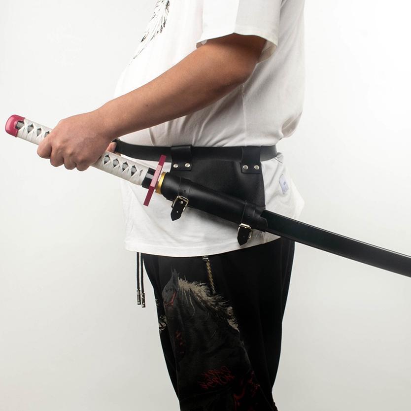 Belt Pedang Samurai Zoro Pinggang Sabuk Jepang Anime Cosplay 1 2 3 Slot