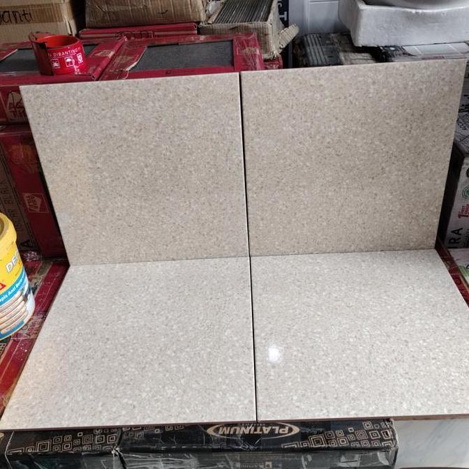 keramik platinum ancora Bone motif teraso kilap 40x40 grade A