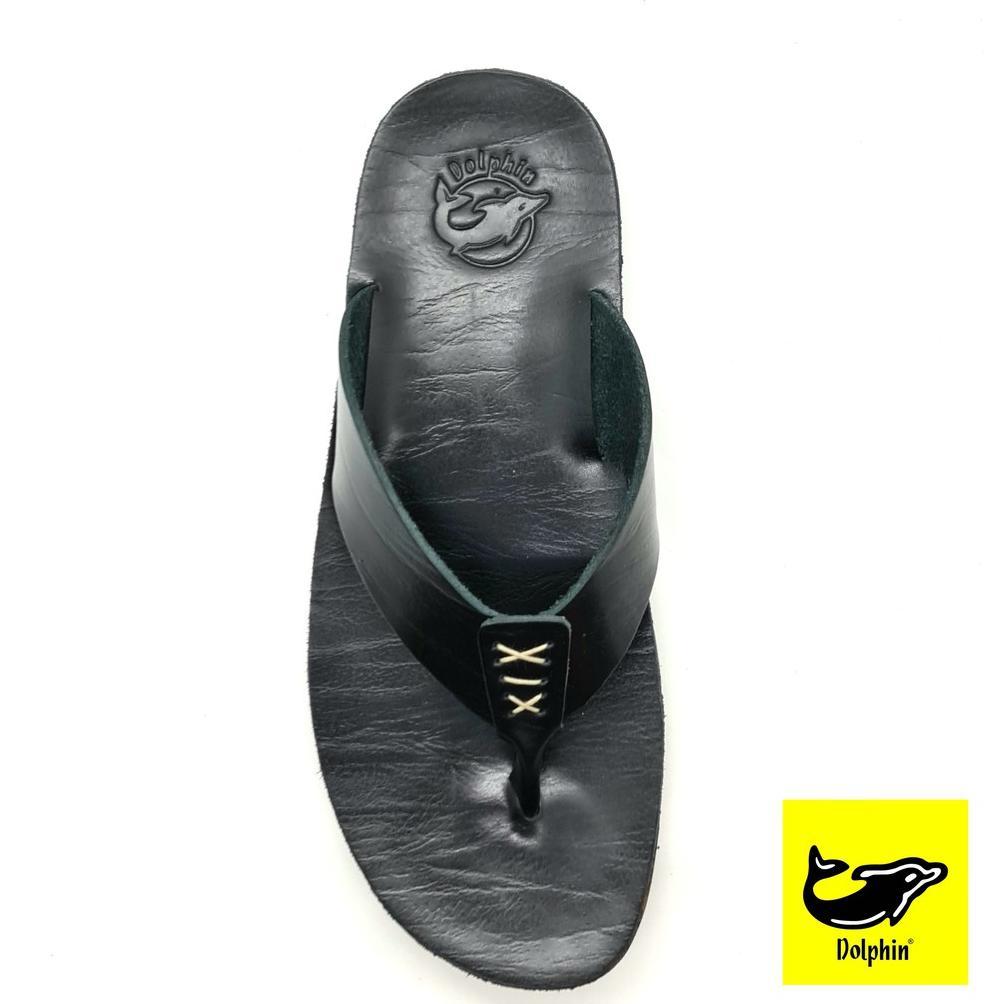 Diskon Dolphin Sandal Jepit Pria Kulit Asli "Carlos"