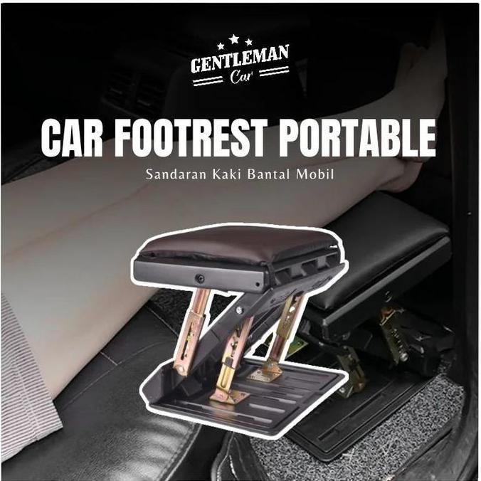 Car Footrest Portable Sandaran Tatakan Kaki Bantal Mobil Foot Rest
