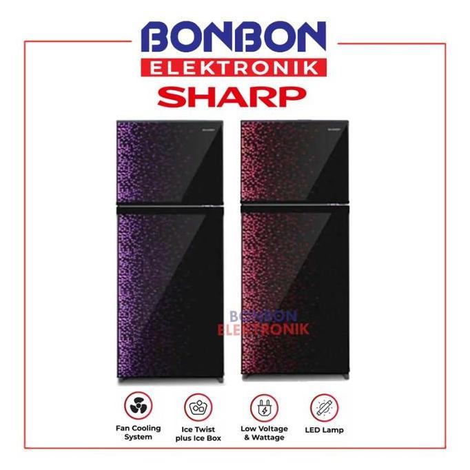 Sharp Kulkas 2 Pintu SJ-236MG-GB/GR / SJ236 / SJ 236 187L