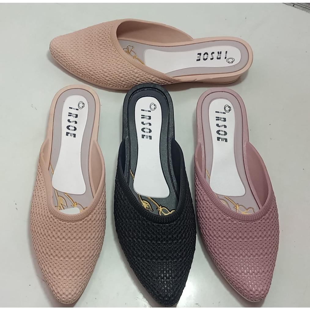 Diskon Sandal Slop Wanita Jalan Sendal Sepatu Acara Formal Kondangan Irsoe 603 36-40