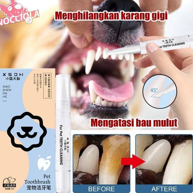 Pembersih Gigi Anjing Kucing Sikat Gigi Anjing Sikat Gigi Penghilang Karang Gigi Anjing Pembersih Gi