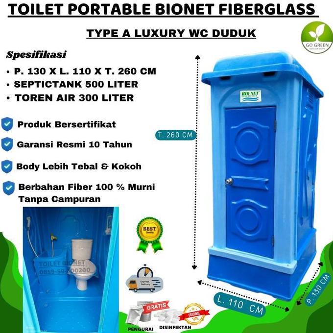 Toilet Portable BIONET Type A Luxury WC duduk
