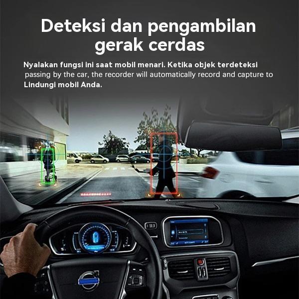Dashcam Toyo Kamera Mobil Full Hd 1080P, Layar 4 Inch, Perekaman Loop, G-Sensor, Penglihatan Malam, 