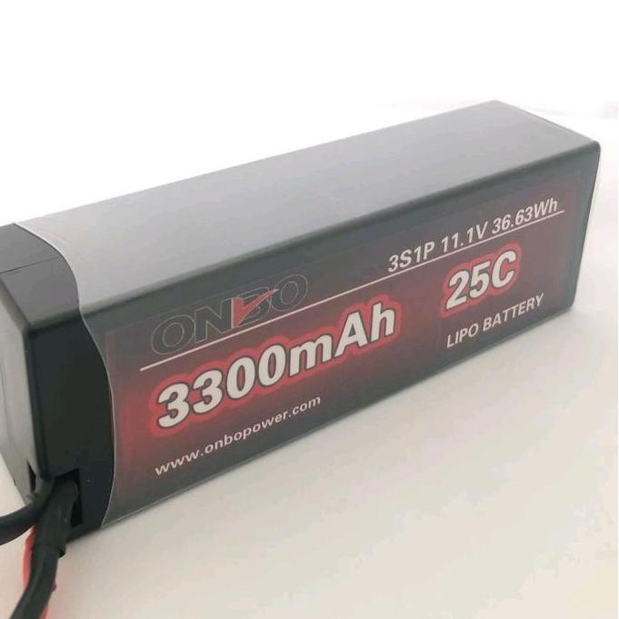 LIPO 3S HARDCASE 11.1V 3300MAH 25C ONBO POWER UNTUK RC CAR - CONTROL, REMOTE, TOY