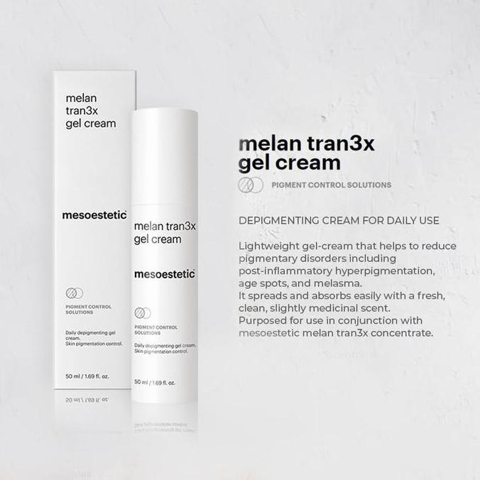 Mesoestetic Melan Tran3x Daily Depigmenting Gel Cream - 50ml