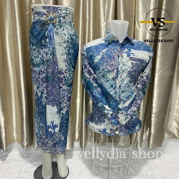 couplean rok lilit batik kemeja batik pasangan // couplean rok lilit batik kemeja batik pernikahan /