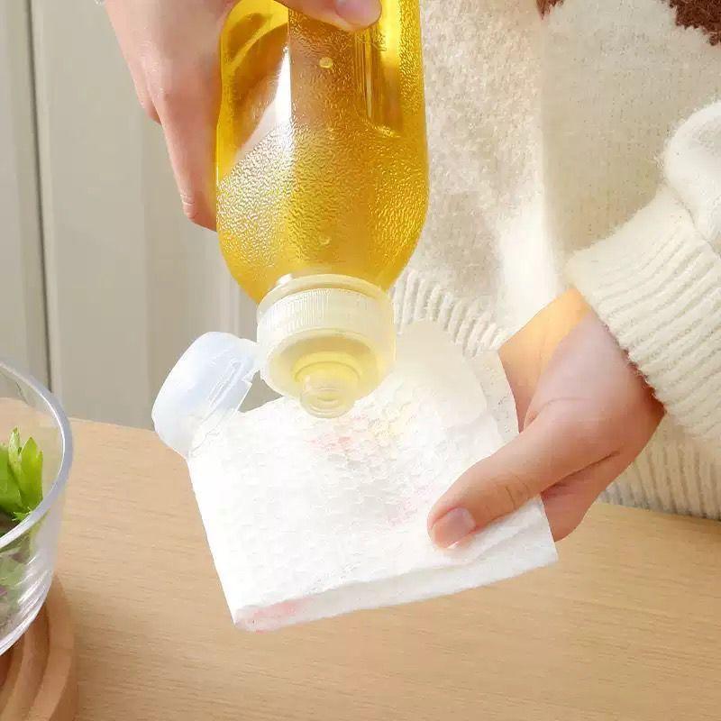 Botol Fliptop Untuk Minyak Makan Kecap Saos Saus Madu Tomat Bumbu Cair Dapur Plastik Bentuk Kotak Se