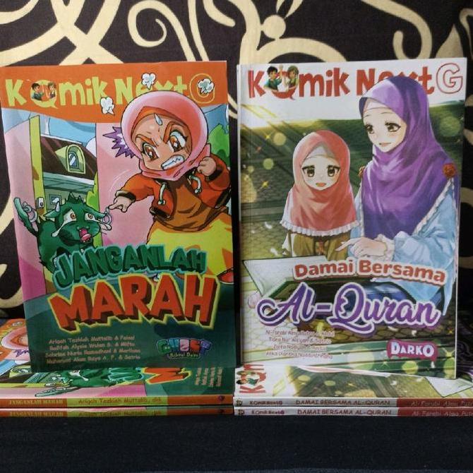 PAKET 2 BUKU KOMIK ANAK KKPK - NEXTG - JANGANLAH MARAH & DAMAI BERSAMA AL'QURAN BESTSELLER