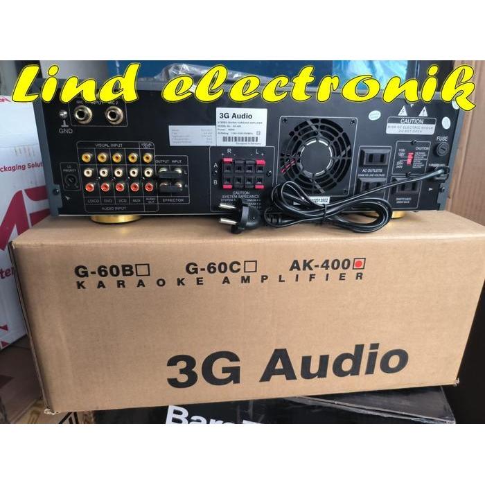 AMPLIFIER KARAOKE 3G AUDIO AK 400 ORYGINAL 3G AUDIO AK400 ORIGINAL DAN TERPERCAYA