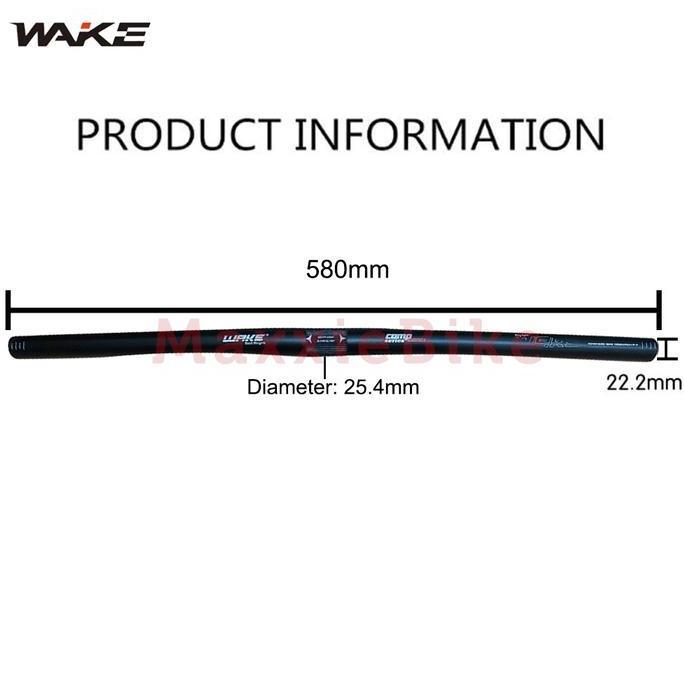 Promo Wake Hb010 Flat Handlebar Stang Sepeda Lipat 25.4X580Mm Aluminum Alloy Folding Bike Straight H