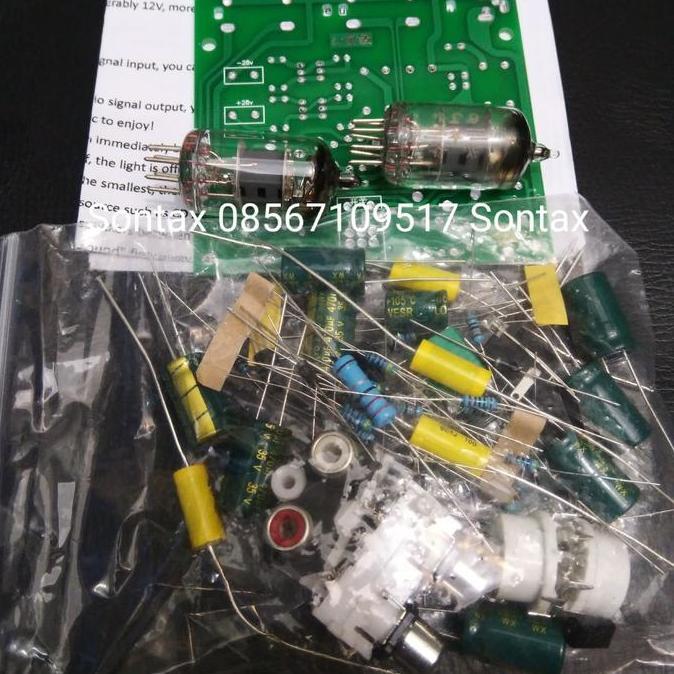 PCB DIY KIT PREAMP AMPLIFIER TUBE 6J1 STEREO STX27