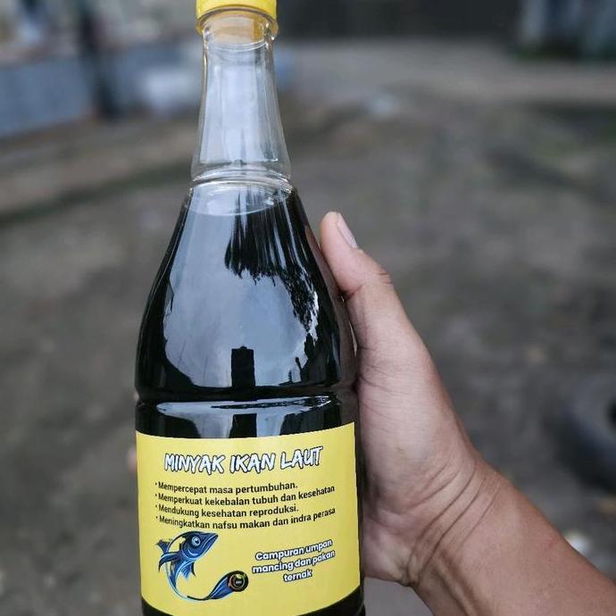 minyak ikan laut 1 liter perangsang ikan campuran pelet unggas anabul