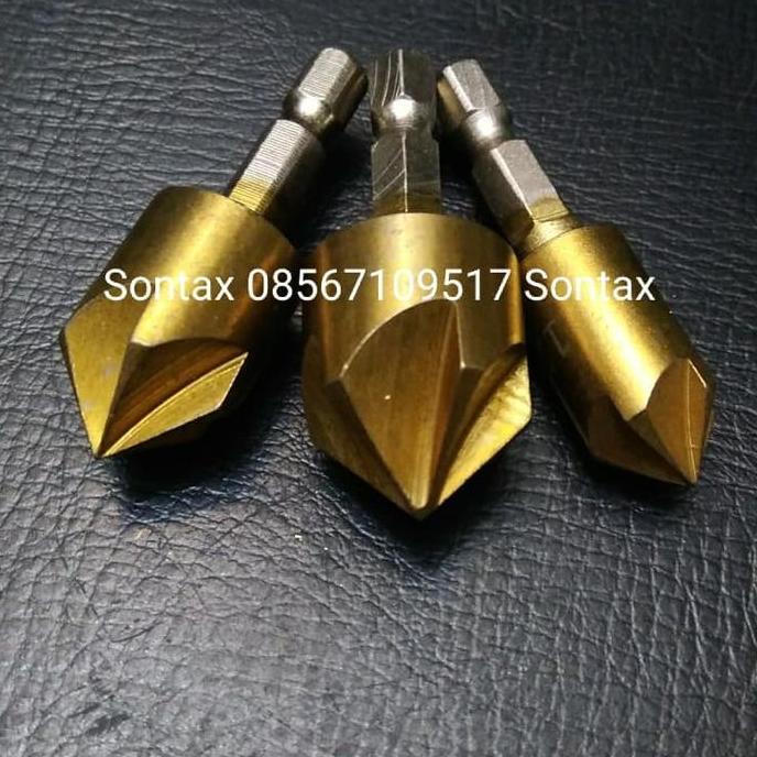 DRILL 1SET 3PCS MATA BOR COUNTERSINK BAUT 12MM 16MM 19MM 12 16 19 MM STX27