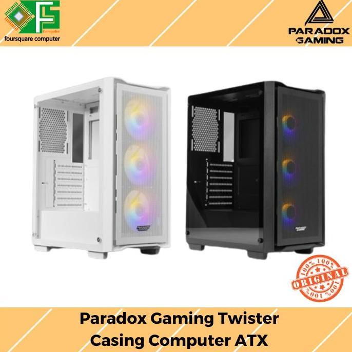 TERBARU - Paradox Gaming Twister PC Casing | CPU Case Komputer Gaming | ATX