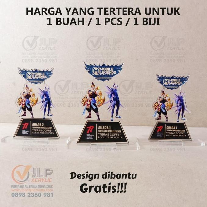Piala Mobile Legends, Trophy Mobile Legends, Piala MLBB UK. 20X10 J011