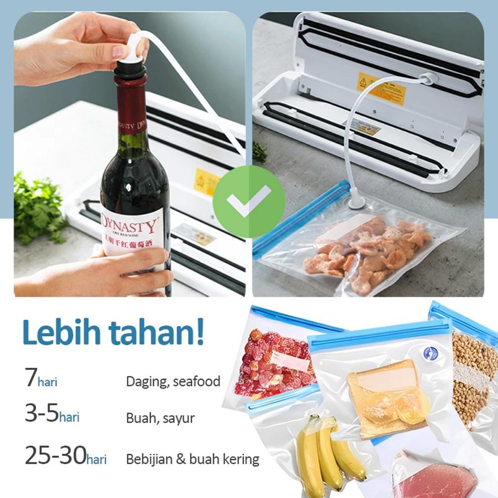 TERMURAH (BISA COD) Portable Food Vacuum Sealer - VM2 Vakum Makanan Portable Untuk Makanan Basah dan